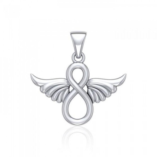 Infinity Angel Wing Pendant