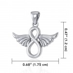 Infinity Angel Wing Pendant
