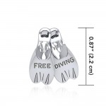 Dive Fins Sterling Silver Bead