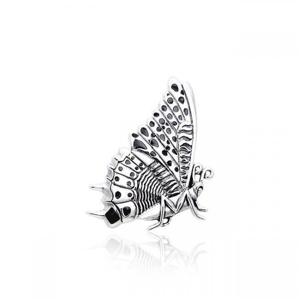 Pendentif papillon en argent sterling