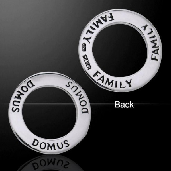 Domus Family Silver Ring Pendant