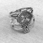 Celtic Cross with Infinity Silver Ring