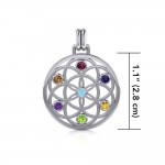 Flower of Life with powerful life force Chakra stone