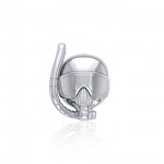 Dive Mask Sterling Silver Bead