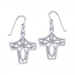 Celtic Knotwork Silver Earrings