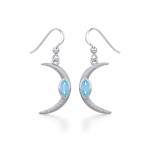A Glimpse of the Crescent Moons Beginning ~ Silver Jewelry Earrings