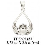 Claddagh Sterling Silver Pendant