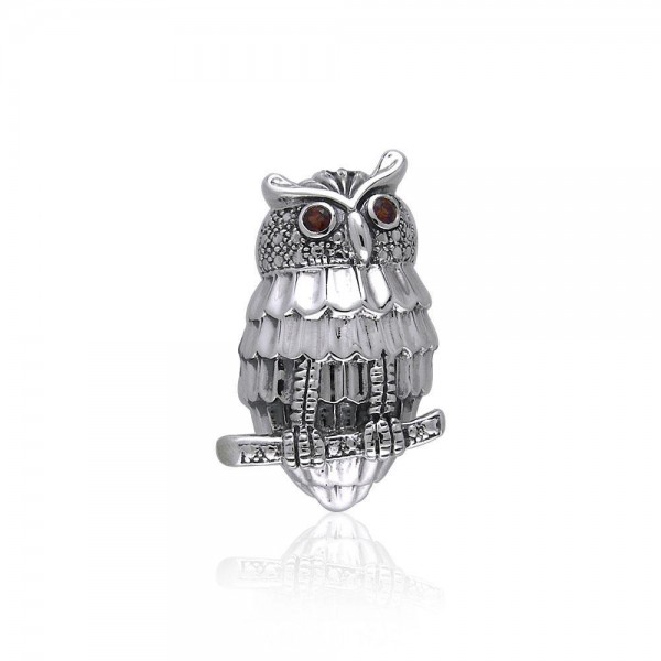 Capturez l’esprit de l’intrigant Owl ~ Sterling Silver Pendentif Bijoux