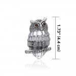Capturez l’esprit de l’intrigant Owl ~ Sterling Silver Pendentif Bijoux