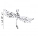 Colorful changes await ~ Dragonfly Sterling Silver Pendant Jewelry