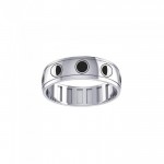 Beautiful moon phases ~ Sterling Silver Spinner Ring