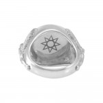 Angel Talisman Occult Large Sterling Silver Ring