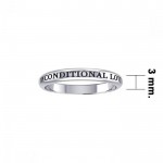 Unconditional Love Silver Ring