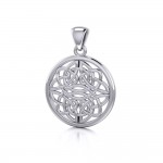 Celtic Knotwork Silver Pendant