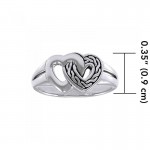 The joy in two hearts ~ Sterling Silver Celtic Knotwork Ring