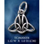 Celtic Twin Trinity Knot Silver Charm