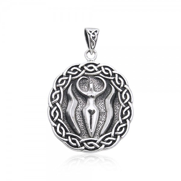Nile River Goddess Silver Pendant