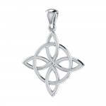 Live in the elements of four ~ Celtic Four-Point Sterling Silver Jewelry Pendant