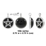 Scrying Divining Pentacle Sterling Silver Pendant