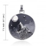 Sterling Silver Coyote Pendant by Ted Andrews