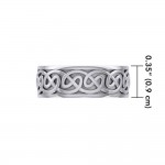 A Never-ending artwork ~ Sterling Silver Celtic Knotwork Ring