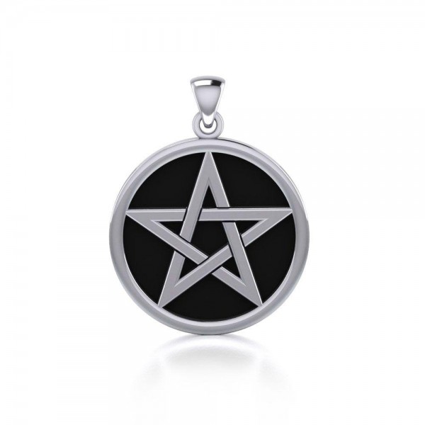 Scrying Divining Pentacle Sterling Silver Pendant