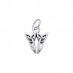 Celtic Twin Trinity Knot Silver Charm