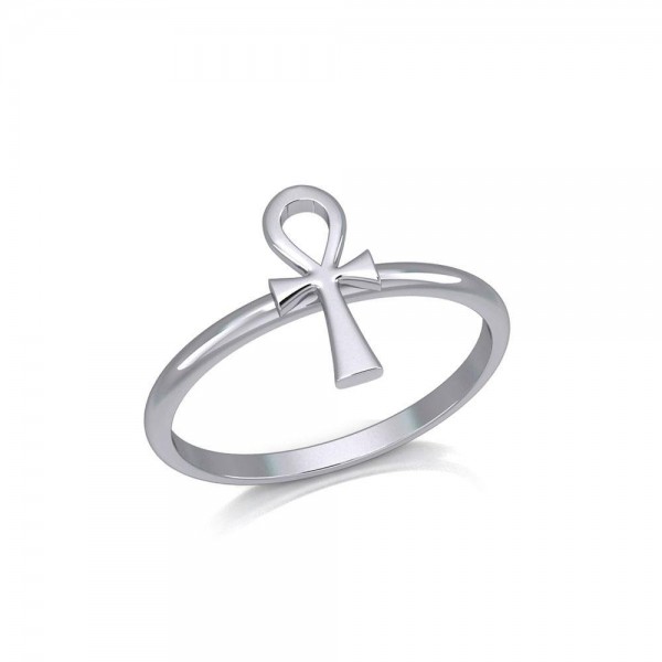 Egyptian Ankh Silver Ring