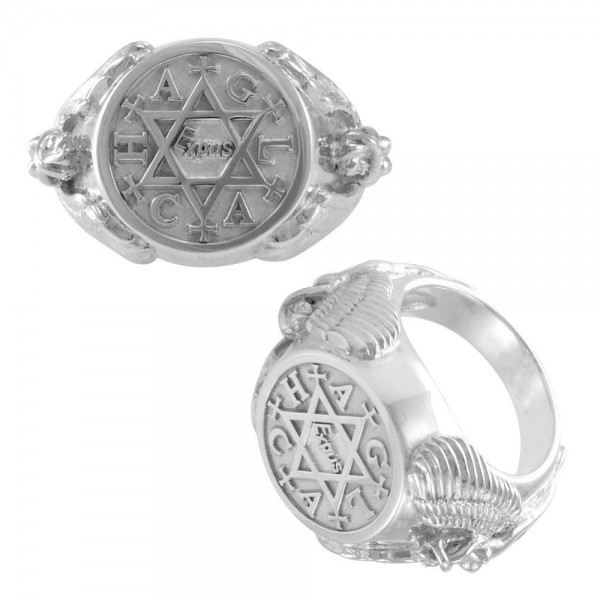 Angel Talisman Occult Small Sterling Silver Ring