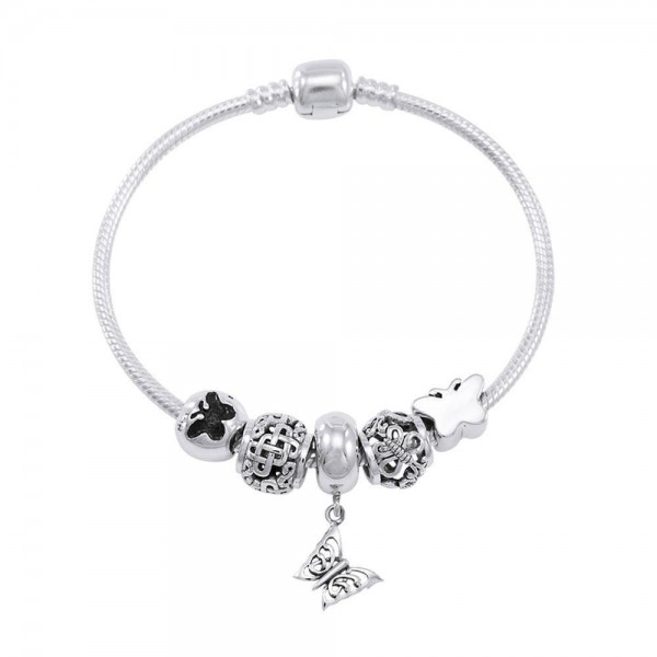 Butterflybs beautiful triumph ~ Sterling Silver Jewelry Bead Bracelet