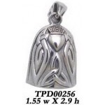 Celtic Knot Claddagh Bell Pendant