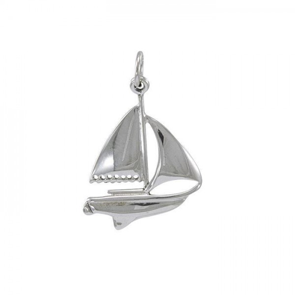 A treasure of the sea ~ Sterling Silver Sailboat Charm