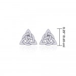 Little Triquetra Post Earrings