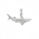 In the world of hammerhead shark beyond you can imagine ~ Sterling Silver Jewelry Pendant