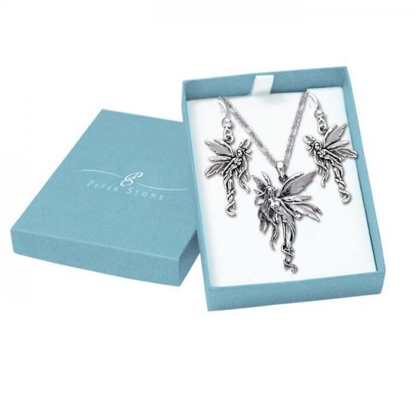 Amy Brown Firefly Fairy Sterling Silver Bijoux Set