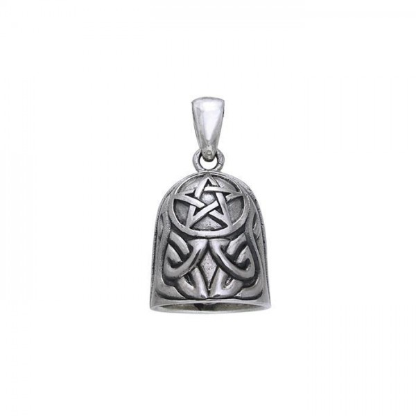 Celtic Knot Pentacle Bell Pendant