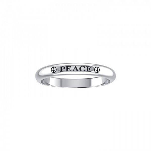 PEACE Sterling Silver Ring