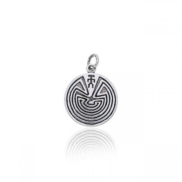 Labyrinth Silver Charm