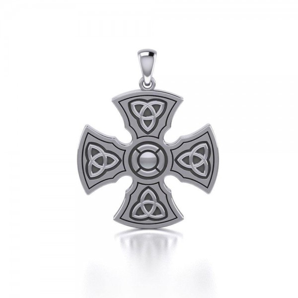Brigid Ashwood Templar Cross Croix celtique Pendentif en argent