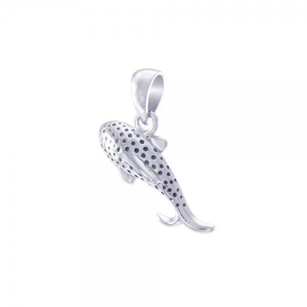 Small Whale Shark  Sterling Silver Pendant