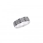 A step of time ~ Celtic Knotwork Sterling Silver Ring