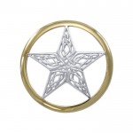 A Timeless Magick in Celtic Knotwork ~ A Silver Pentacle in Gold