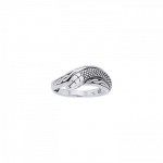 A shed of the beautiful whole ~ Celtic Knotwork Snake Sterling Silver Ring