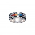 Rainbow Silver Ring