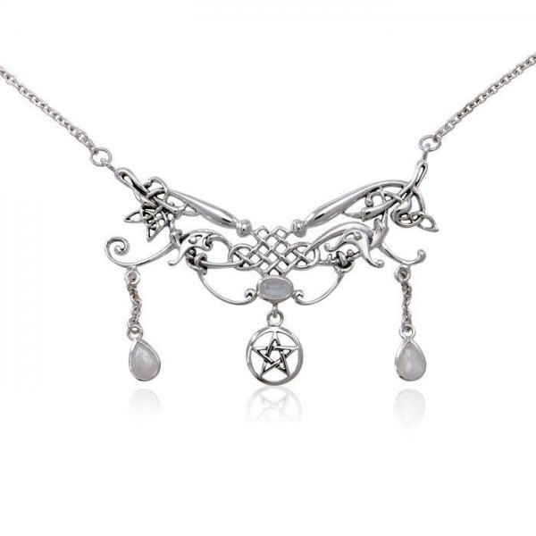 Celtic Fairy Queen Pentacle Necklace