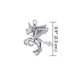 Enchanted Sterling Silver Mythical Unicorn Charm