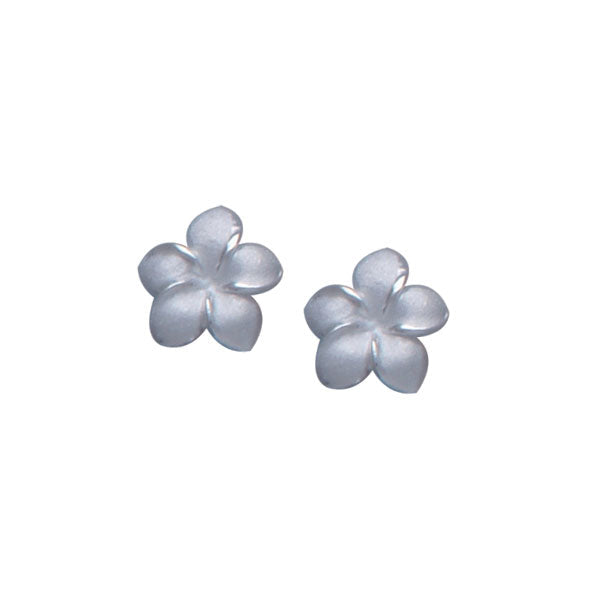 Plumeria - Boucles d’oreilles Hawaii National Flower Silver Post