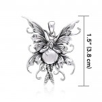 Charming Bubble Rider Fairy Sterling Silver Jewelry Pendant by Amy Brown