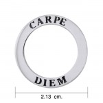Carpe Diem Sterling Silver Ring Pendant