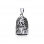 Guardian Angel Sterling Silver Bell Pendant